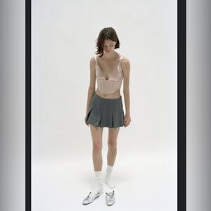 Zara Satin Effect Corset Top